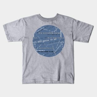 It's all Greek to me PATTERN # White On Blue-Grey * ΙΤ'Σ ΑΛΛ ΓΡΕΕΚ ΤΟ ΜΕ Kids T-Shirt